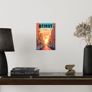 Beirut Poster - The Heartbeat of Lebanon