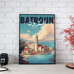 Batroun Poster - A Coastal Gem