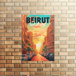 Beirut Poster - The Heartbeat of Lebanon