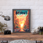 Beirut Poster - The Heartbeat of Lebanon