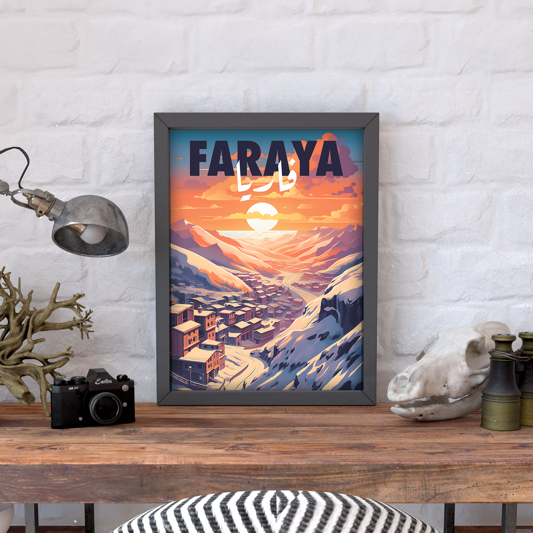 Faraya Poster - Winter Wonder