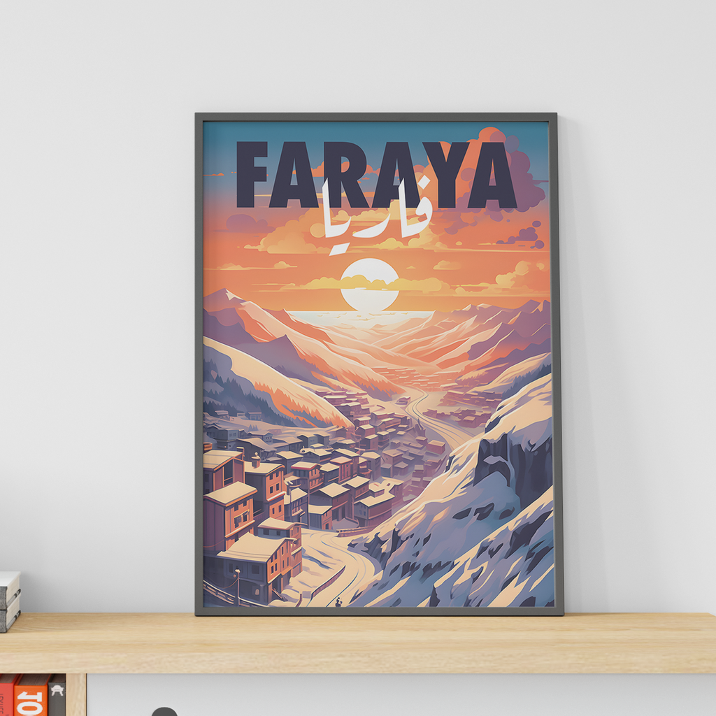 Faraya Poster - Winter Wonder