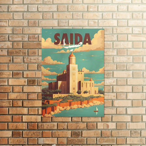 Saida Poster - The Echoes of Phoenicia