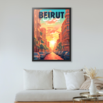 Beirut Poster - The Heartbeat of Lebanon