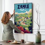 Zahle Poster - Taste of the Bekaa Valley