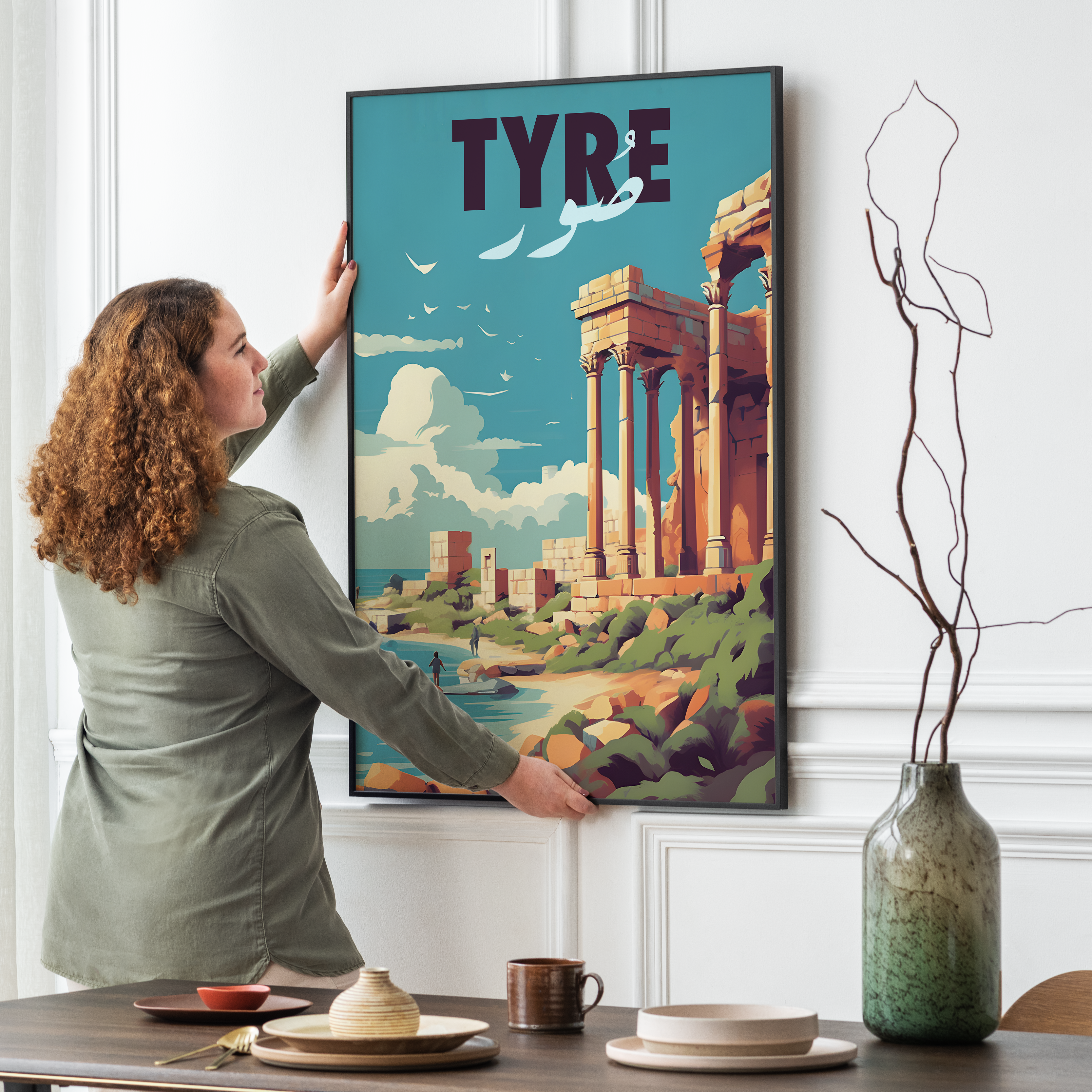 Tyre Poster - A Coastal Odyssey