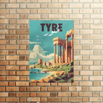 Tyre Poster - A Coastal Odyssey